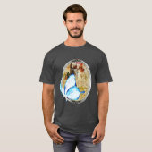Butterfly und Rahmen für Aquarellbilder T-Shirt (Vorne ganz)