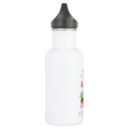 Butterfly Unicorn Vorschule zurück zur Schule Edelstahlflasche (Links)