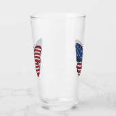 Butterfly USA Flag Sublimierung-62614 Glas (Links)