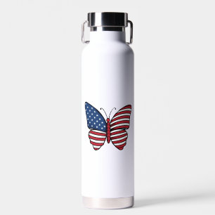 Butterfly USA Flag Sublimierung-62614 Trinkflasche