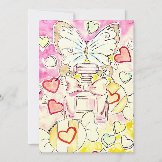 Butterfly Valentine Card Feiertagskarte (Vorderseite)