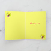 Butterfly Valentine Feiertagskarte (Innenseite)