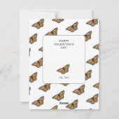 Butterfly Valentine Ferienkarte Feiertagskarte (Rückseite)