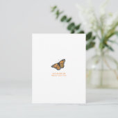 Butterfly Valentine Ferienkarte Feiertagskarte (Stehend Vorderseite)