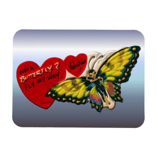 Butterfly Valentine Magnet (Horizontal)