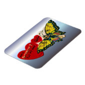 Butterfly Valentine Magnet (Linke Seite)