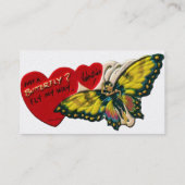 Butterfly Valentine Visitenkarte (Rückseite)