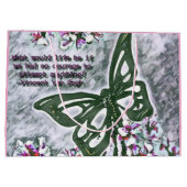 Butterfly Van Gogh Große Geschenktüte (Rückseite)