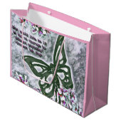 Butterfly Van Gogh Große Geschenktüte (Vorderseite Schrägansicht)