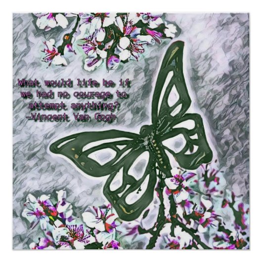 Butterfly Van Gogh Poster (Vorderseite)