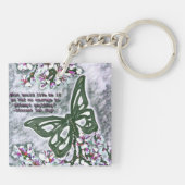 Butterfly Van Gogh Schlüsselanhänger (Rückseite)