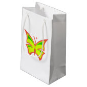 Butterfly Vector Illustration Geschenktasche Kleine Geschenktüte (Rückseite Schrägansicht)