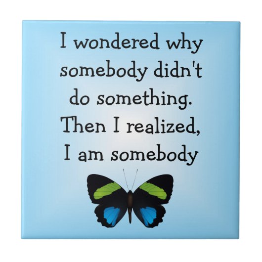 Butterfly-Verse Fliese (Vorderseite)