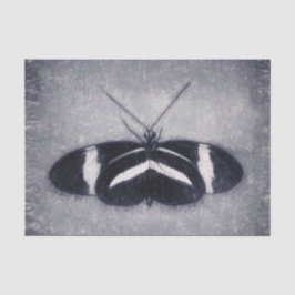 Butterfly Vintag antike Schwarz-weiße Decoupage Seidenpapier