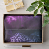 Butterfly Vintag antikes Lila Schwarzes Deko Seidenpapier (Geschenk)