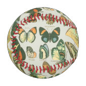 Butterfly Vintag Antique Butterfells Kunst Baseball (Vorderseite Links)