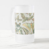 Butterfly Vintag Antique Butterfells Kunst Mattglas Bierglas (Vorderseite Links)