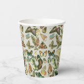 Butterfly Vintag Antique Butterfells Kunst Pappbecher (Vorderseite)