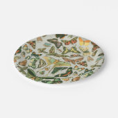 Butterfly Vintag Antique Butterfells Kunst Pappteller (Schrägansicht)