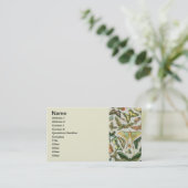 Butterfly Vintag Antique Butterfells Kunst Visitenkarte (Stehend Vorderseite)