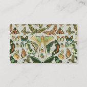 Butterfly Vintag Antique Butterfells Kunst Visitenkarte (Rückseite)