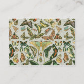 Butterfly Vintag Antique Butterfells Kunst Visitenkarte (Rückseite)