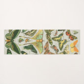 Butterfly Vintag Antique Butterfells Kunst Yogamatte (Rückseite (Horizontal))