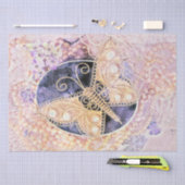 Butterfly Vintag Gold Lila Rosa Romantik Kunst Seidenpapier (Handwerk)