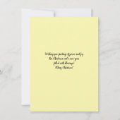 Butterfly Vintag Style Weihnachtsschmuckkarte Dankeskarte (Rückseite)