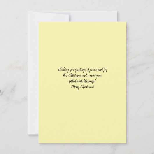 Butterfly Vintag Style Weihnachtsschmuckkarte Dankeskarte (Rückseite)