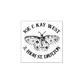 Butterfly vintage art customisable gummistempel (Prägung)