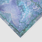 Butterfly Vintagen Lila Aquamarinen Blauer Romanti Seidenpapier (Ausschnitt)