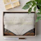 Butterfly Vintager französischer Carte Postale Dec Seidenpapier (Geschenk)