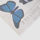 Butterfly Vintager französischer Carte Postale Dec Seidenpapier (Ausschnitt)