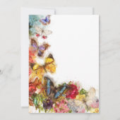 Butterfly Virtual Online Baby Dusche Einladung (Rückseite)