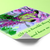 Butterfly Vision Art Poster (Ecke)