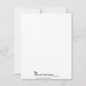 Butterfly Visionen in Pink Baby Dusche Einladung (Rückseite)