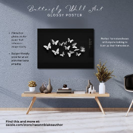 Butterfly Wall Art Glossy Poster