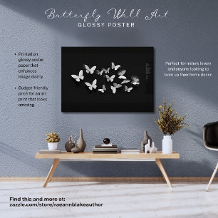 Butterfly Wall Art Glossy Poster