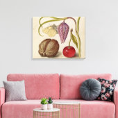 Butterfly Walnut Blume Cherry Wasserfarbe Kunst Leinwanddruck (Insitu (Wohnzimmer))