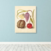 Butterfly Walnut Blume Cherry Wasserfarbe Kunst Leinwanddruck (Insitu (Holzboden))