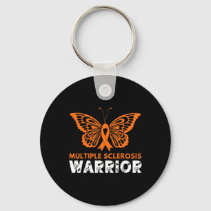 Butterfly Warrior Multiple Sklerose Bewusstsein Or Schlüsselanhänger
