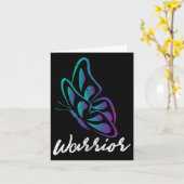 Butterfly Warrior - Selbstmordverhütung Bewusstsei Karte (Gelbe Blume)