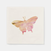 Butterfly Wasserfarbe Malerei Napkins Serviette (Vorderseite)