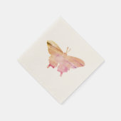 Butterfly Wasserfarbe Malerei Napkins Serviette (Ecke)