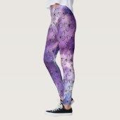 Butterfly Wasserfarbmuster Lila Leggings (Links)