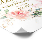 Butterfly Watercolor Advice & Wishings Wedding Pos Poster (Ecke)
