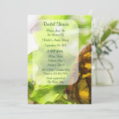 Butterfly Watercolor Art Brautparty laden Einladung (Stehend Vorderseite)