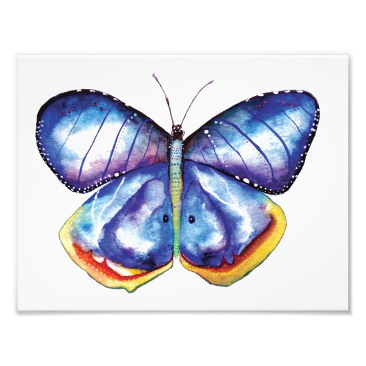 Butterfly Watercolor Art Foto Paper (Satin) (Vorne)
