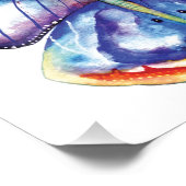 Butterfly Watercolor Art Foto Paper (Satin) (Ecke)